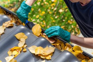 clogged gutters and downspouts 
